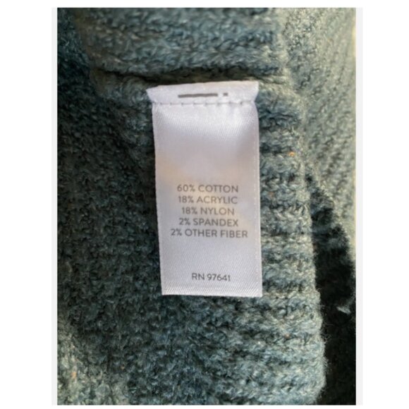 J Jill Long Sleeve V Neck Sweater Cotton Blend - Picture 5 of 7